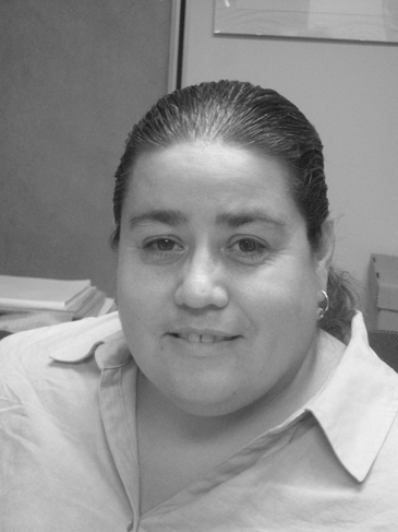 Black and white close up photo of Dr. Susan Hill