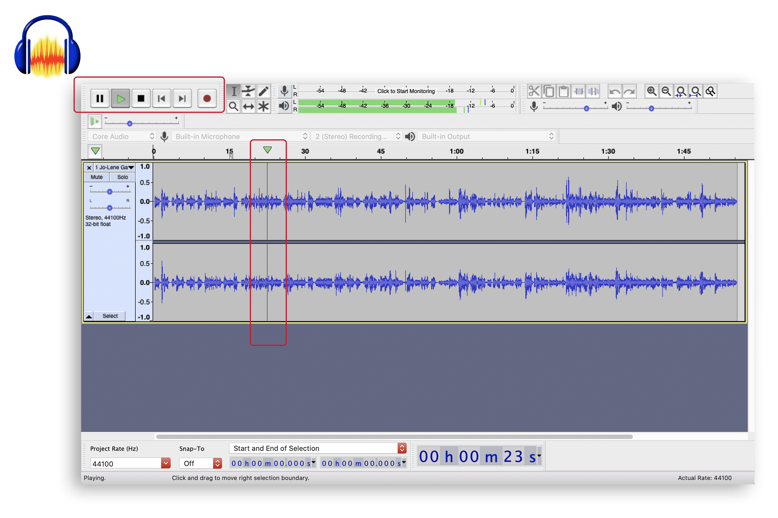 audacity for mac playback troubleshooting